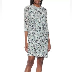 ERDEM Emma Silk Dress Flowers Shift Size 8